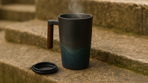 porcelain thermal cup with filter